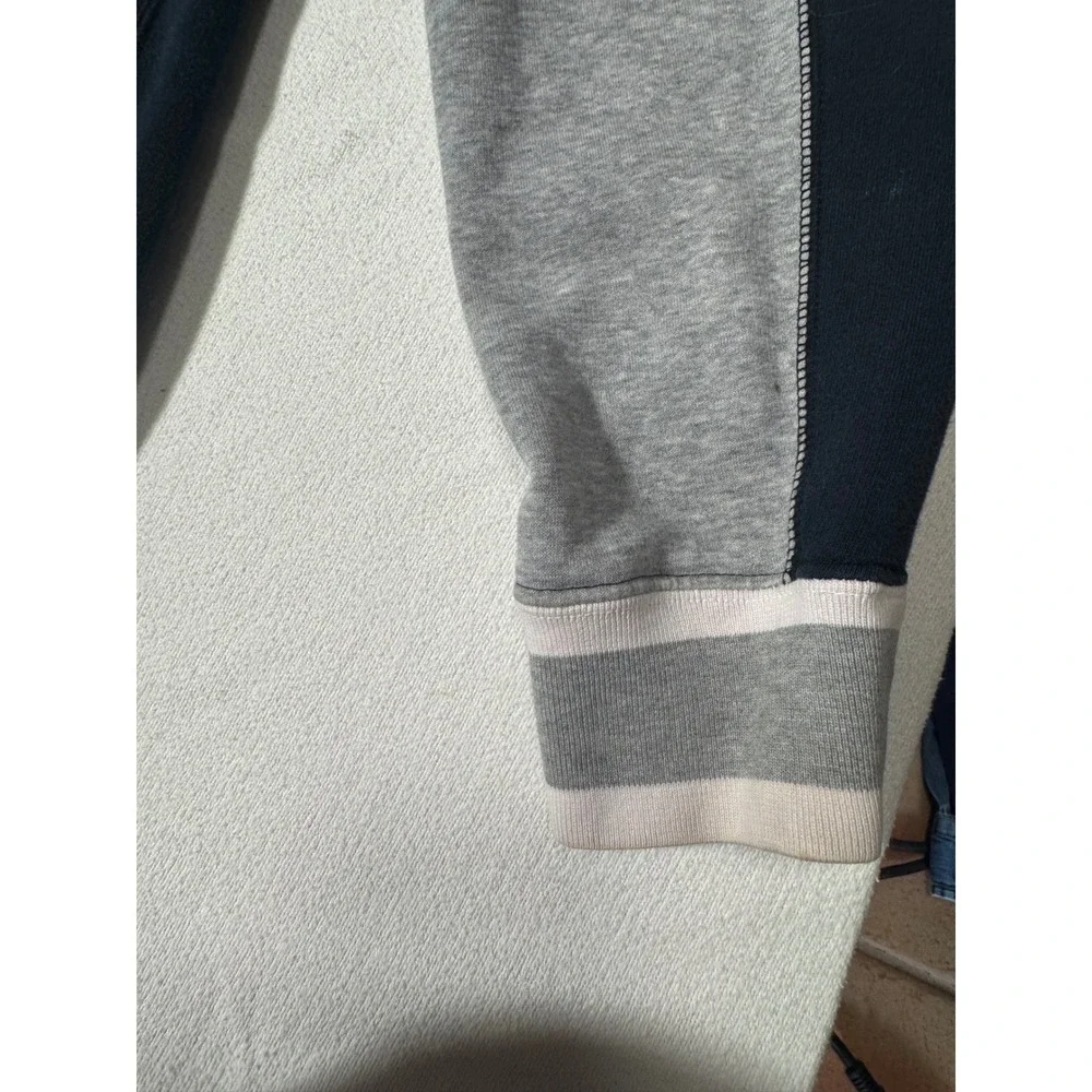 Jordan Mens Hooded Varsity Jacket Black Grey Snap Front Jumpman Fleece XL